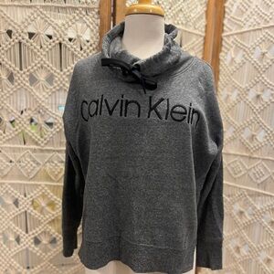 Calvin Klein Charcoal Cowl Neck Sweater